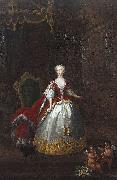 William Hogarth Portrait of Augusta of Saxe-Gotha oil painting on canvas